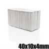 N35N35 - imán de neodimio - bloque rectangular resistente - 40 mm * 10 mm * 4 mm