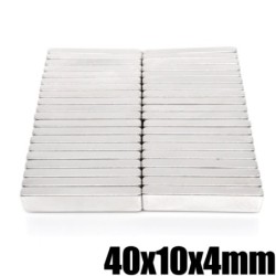 N35 - neodymium magnet - strong rectangular block - 40mm * 10mm * 4mmN35