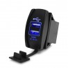 CargadoresEnchufe dual USB universal - 3.1V -12V/24V - puerto de carga - LED