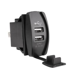 CargadoresEnchufe dual USB universal - 3.1V -12V/24V - puerto de carga - LED
