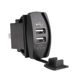 Universal USB dual socket - 3.1V -12V/24V - charging port - LEDChargers