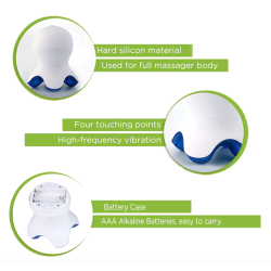 Mini professional massager - relaxation - pain relief - with LED - octopus shapeMassage