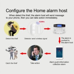 Seguridad de casaSensor de puertas y ventanas abiertas - alarma - interruptor de láminas - inalámbrico - Wifi - seguridad en ...