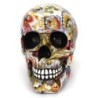 Estatuas & esculturasEscultura de resina - modelo de cráneo humano - cráneo de Halloween colorido