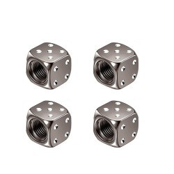 Partes de ruedaVálvulas de neumático de aluminio - en forma de dado - 4 piezas