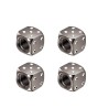 Partes de ruedaVálvulas de neumático de aluminio - en forma de dado - 4 piezas