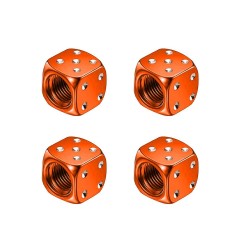 Partes de ruedaVálvulas de neumático de aluminio - en forma de dado - 4 piezas