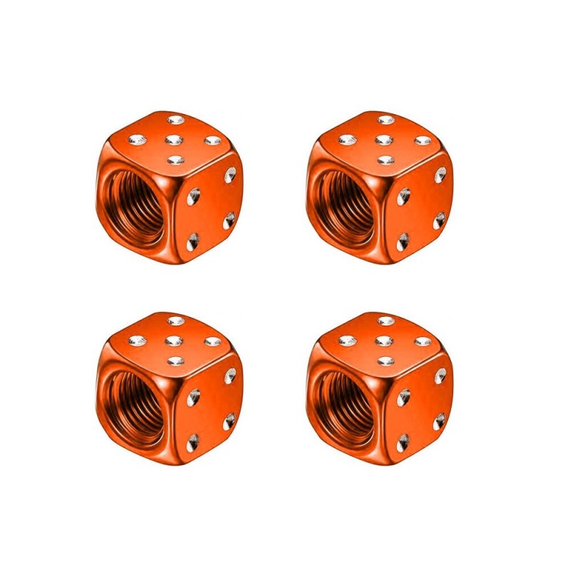 Partes de ruedaVálvulas de neumático de aluminio - en forma de dado - 4 piezas