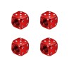 Partes de ruedaVálvulas de neumático de aluminio - en forma de dado - 4 piezas