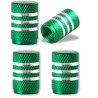 Partes de ruedaVálvulas de neumático de aluminio - diseño de rayas - 4 piezas