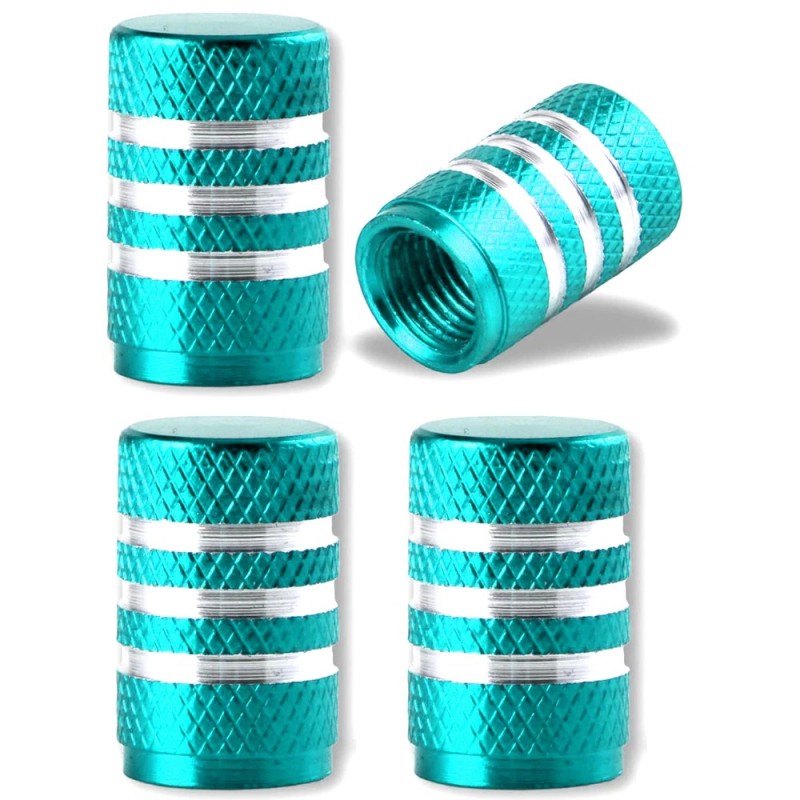 Partes de ruedaVálvulas de neumático de aluminio - diseño de rayas - 4 piezas
