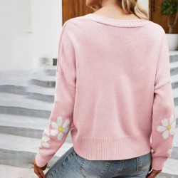 Hoodies & JerséisCárdigan clásico - jersey de manga larga - con botones - estampado de flores