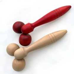 Eye / face / body massager - wooden rollerMassage