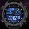 RelojesNAVIFORCE - deportivo - reloj militar de cuarzo - correa de piel - pantalla LED LCD - resistente al agua