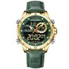 NAVIFORCE - sports - military quartz watch - leather strap - LCD LED display - waterproofWatches