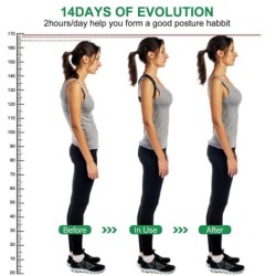 Adjustable posture correction belt - for back - shoulders - spineMassage