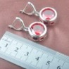 Conjuntos de joyasConjunto de joyería de moda en plata - con circonitas redondas - collar - pendientes - anillo