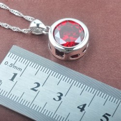 Conjuntos de joyasConjunto de joyería de moda en plata - con circonitas redondas - collar - pendientes - anillo