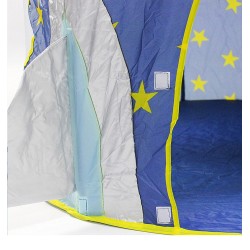 JuguetesCasa de juegos para niños 3 en 1 - tienda de campaña - túnel - piscina de bolas - diseño de nave espacial