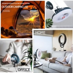 Outdoor & CampingVentilador de camping con luz - lámpara portátil - LED - USB