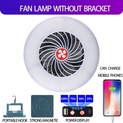 Outdoor & CampingVentilador de camping con luz - lámpara portátil - LED - USB