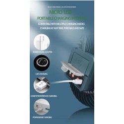 Outdoor & CampingVentilador de camping con luz - lámpara portátil - LED - USB