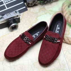 ZapatosMocasines de hombre de moda - zapatos de gamuza poco profundos