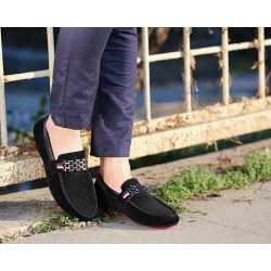 ZapatosMocasines de hombre de moda - zapatos de gamuza poco profundos