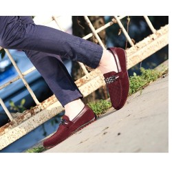 ZapatosMocasines de hombre de moda - zapatos de gamuza poco profundos