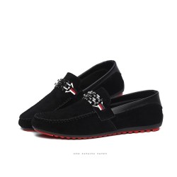 ZapatosMocasines de hombre de moda - zapatos de gamuza poco profundos