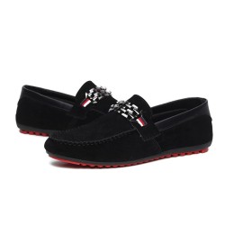 ZapatosMocasines de hombre de moda - zapatos de gamuza poco profundos