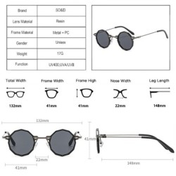 Retro round sunglasses - steampunk style - UV400 - unisexSunglasses