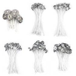 Velas y CandelabroMechas para velas de algodón - preenceradas - para hacer velas - 100 piezas