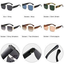 Gafas de solGafas de sol cuadradas retro - montura de metal - UV400