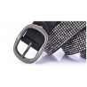 Fashionable leather belt with metal buckle & rivetsBelts