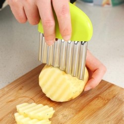 ToolsCortador de patatas - chips - fabricante de patatas fritas - cuchillo ondulado - acero inoxidable