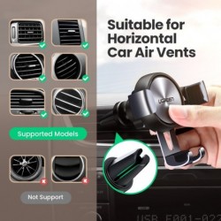 TitularesUgreen - soporte para teléfono - para rejilla de ventilación de coche - con bloqueo automático - ajustable