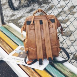 MochilasMochila vintage de piel - gran capacidad