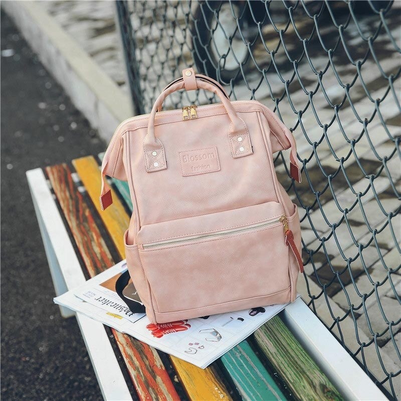 MochilasMochila vintage de piel - gran capacidad