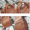 MochilasMochila vintage de piel - gran capacidad