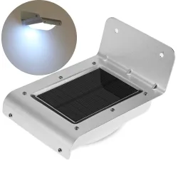 Iluminación solarLámpara de luz solar LED para jardín con sensor de movimiento - aluminio