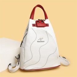 MochilasMochila pequeña multifuncional - diseño patchwork - cuero