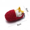 Sleeping cat in a hand-woven cot - keychainKeyrings