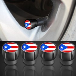 Tapas de válvulasBandera de Puerto Rico - tapas de válvulas de neumáticos - universal - aluminio - 4 piezas