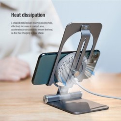 Titulares15W - cargador rápido inalámbrico - soporte - soporte plegable para teléfono - para iPhone - Samsung - Huawei - Xiaomi