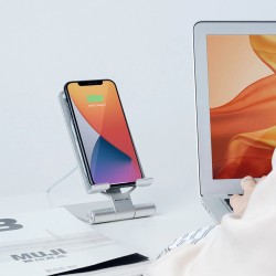 Titulares15W - cargador rápido inalámbrico - soporte - soporte plegable para teléfono - para iPhone - Samsung - Huawei - Xiaomi