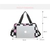 BolsasElegante bolso de viaje/gimnasio - gran capacidad - impermeable - unisex - estampado a cuadros