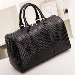 BolsasBolsa de viaje de moda - gran capacidad - cuero - patrón tejido