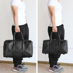 BolsasBolsa de viaje de moda - gran capacidad - cuero - patrón tejido