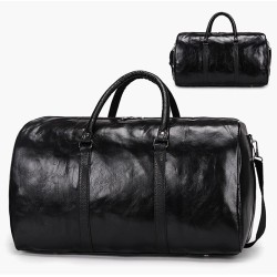 Fashionable travel / sport bag - leather - large capacityBags